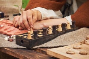 playing senet the Oldest Board Game in the World